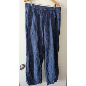 Athleta Cabo Linen Wide Leg Pants